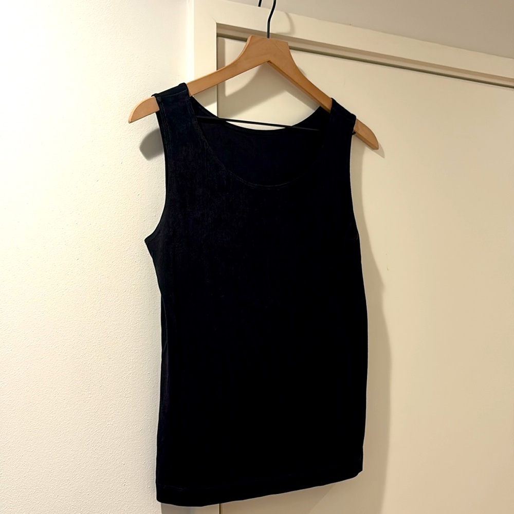 CHICO'S: Travelers Convertible Tank, Size 1, Black - Picture 3 of 6